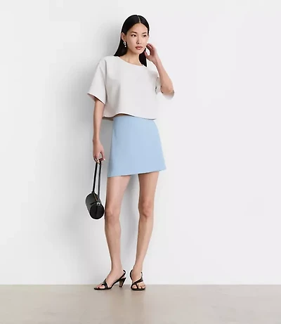 LOFT Versa Crepe Drape Relaxed Tee