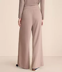 Petite Lou & Grey Cozy Cotton Pleated Wide Leg Pants