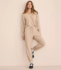 Lou & Grey Heathered Upstate Waffle Joggers