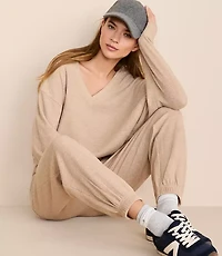 Lou & Grey Heathered Upstate Waffle Joggers