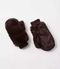 Faux Fur Mittens