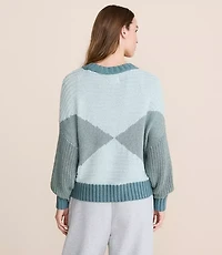 Lou & Grey Colorblock Mixed Stitch Sweater