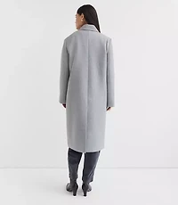 Petite Heathered Patch Pocket Coat