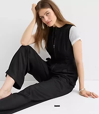 Seamed Zip Jumpsuit