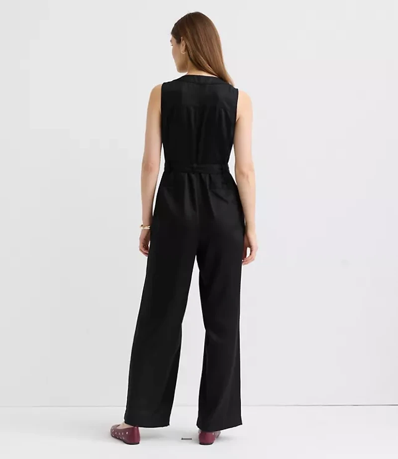 Seamed Zip Jumpsuit