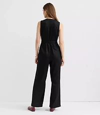 Seamed Zip Jumpsuit