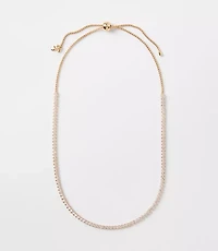 Pull Tie Tennis Necklace