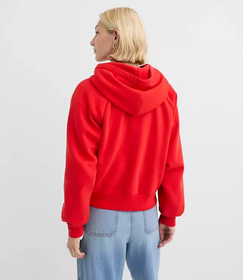 Heart Embroidered Hoodie