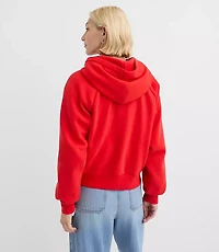 Heart Embroidered Hoodie