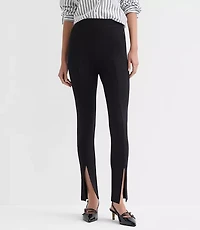 Petite Split Hem Leggings Ponte