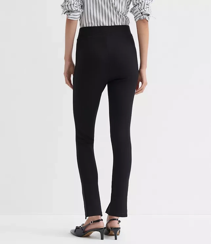 Petite Split Hem Leggings Ponte