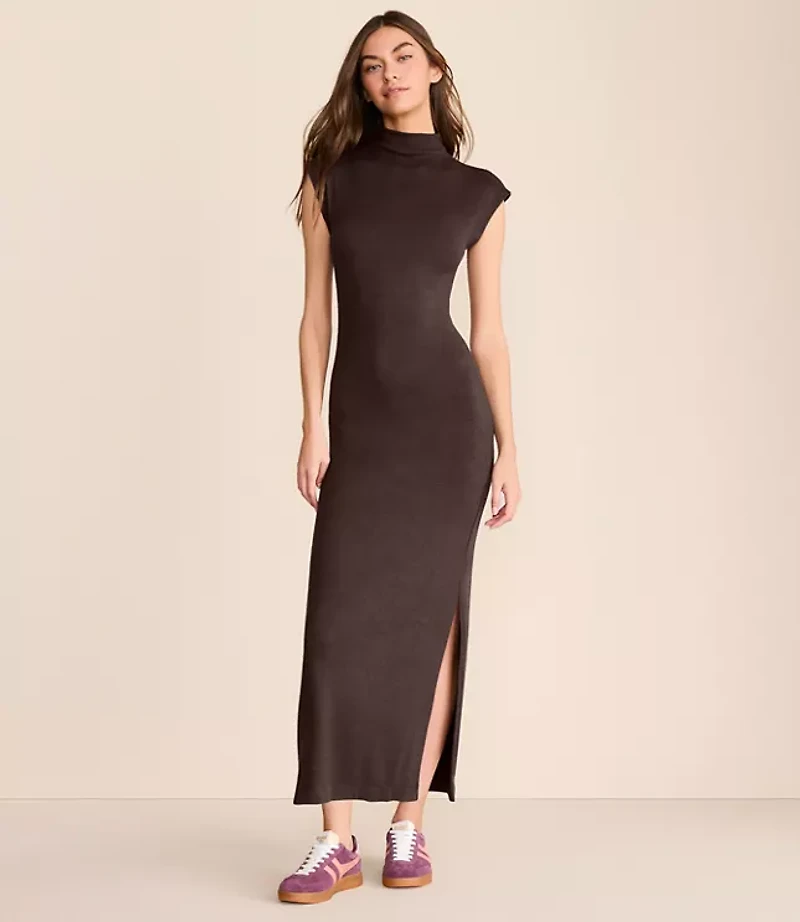 Petite Lou & Grey Brushed Sweater Knit Column Dress