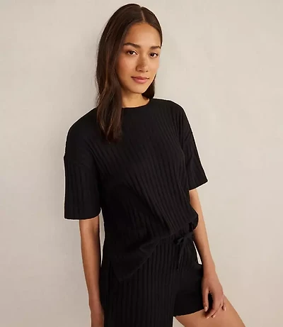 Haven Well Within Cotton Wide Rib Short Sleeve Top