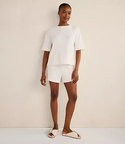 Haven Well Within Cotton Wide Rib Short Sleeve Top