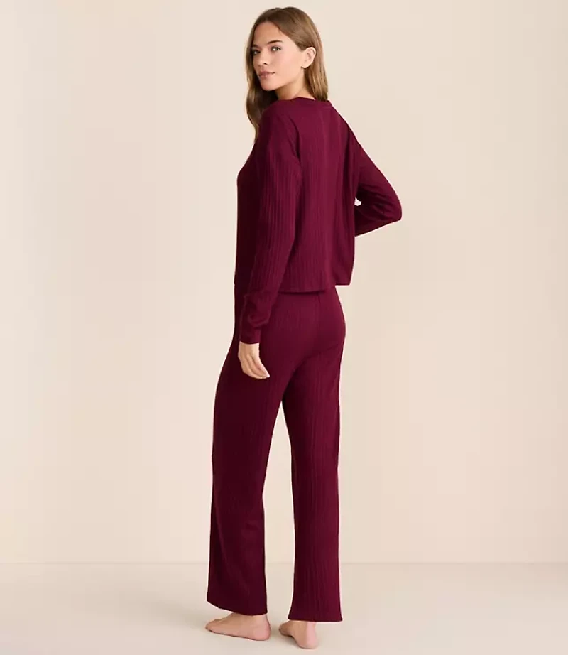Lou & Grey Ribbed Softened Pajama Set