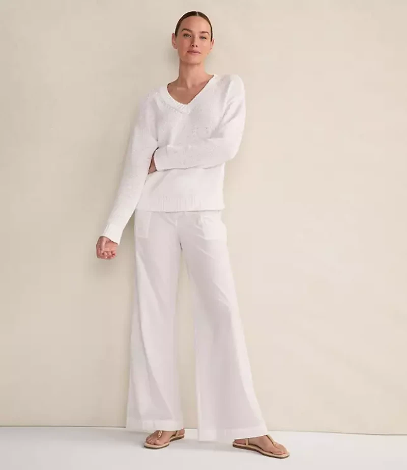 Haven Well Within Organic Cotton Poplin Wide Leg Pants