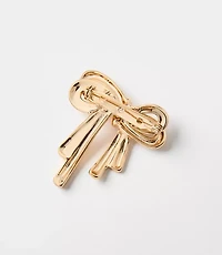 Metal Bow Brooch