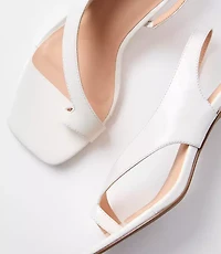 LOFT Versa Asymmetrical Leather Kitten Heels