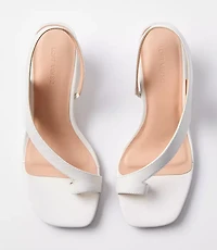 LOFT Versa Asymmetrical Leather Kitten Heels