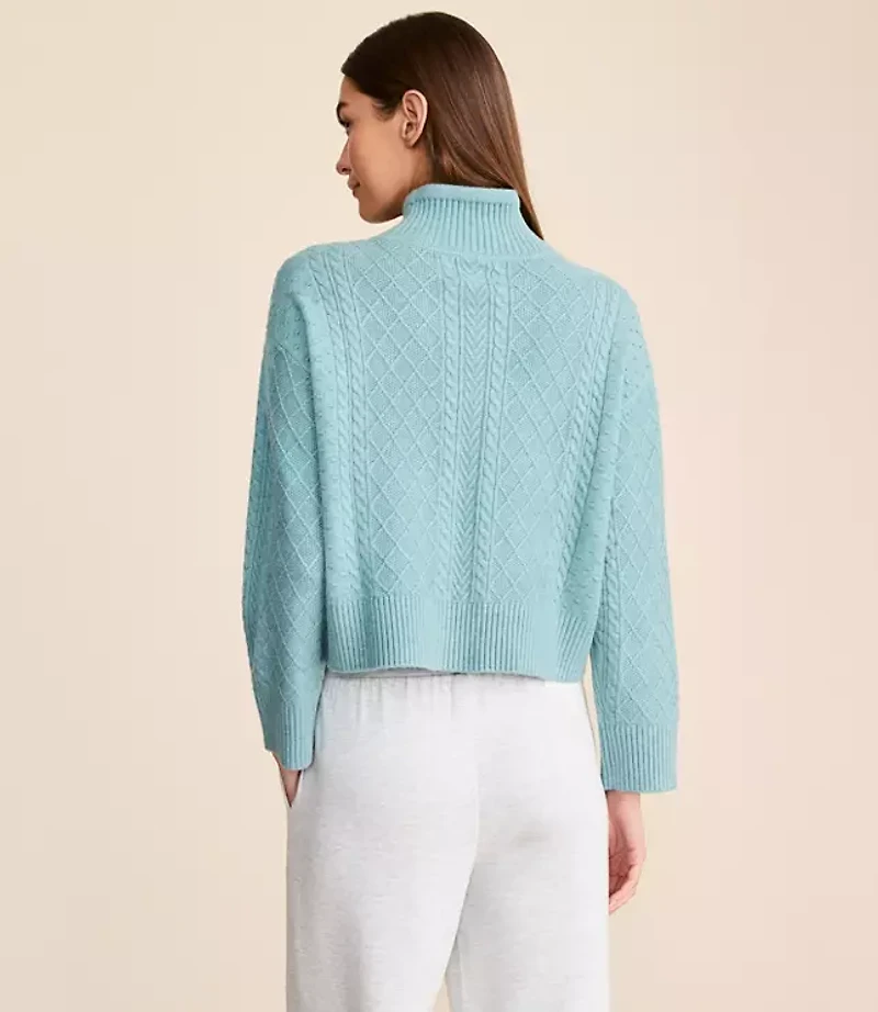 Petite Lou & Grey Bobble Drawstring Neck Sweater