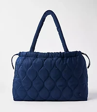 Lou & Grey Quilted Drawstring Tote Bag