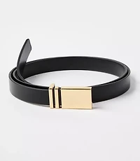 LOFT Versa Plaque Buckle Leather Belt