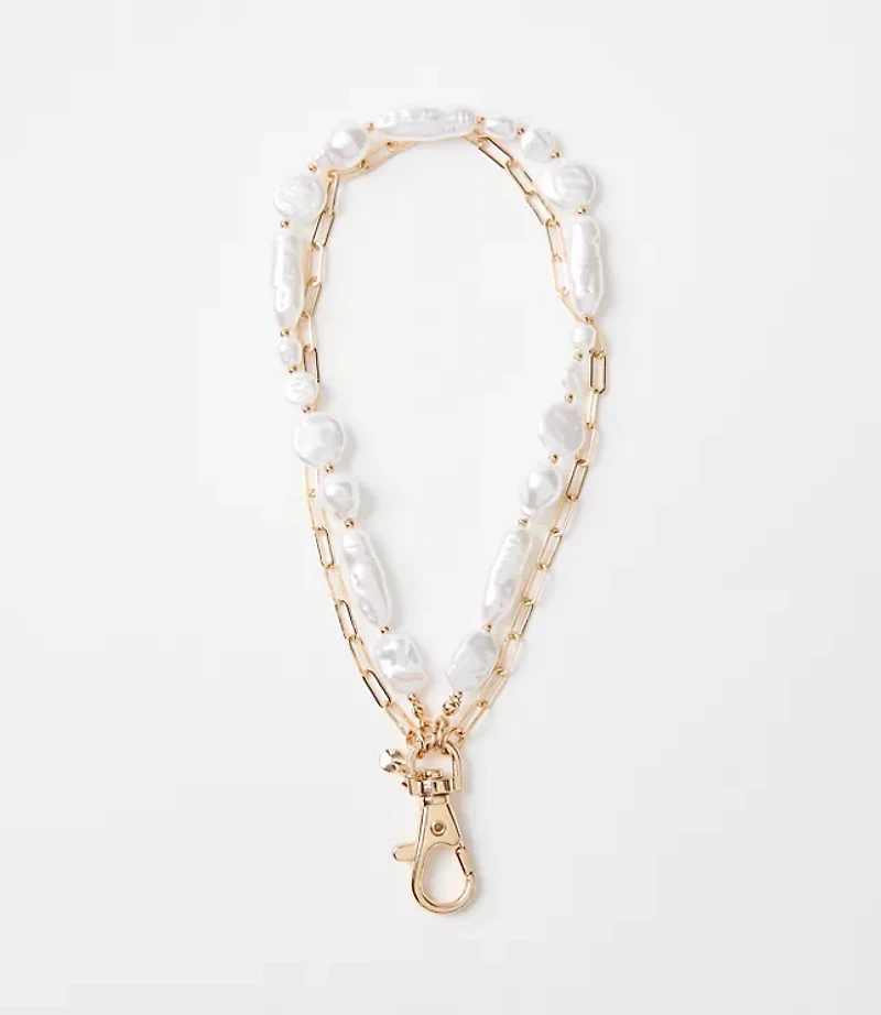 Short Pearlized Phone Chain