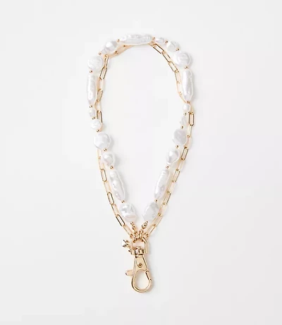 Short Pearlized Phone Chain