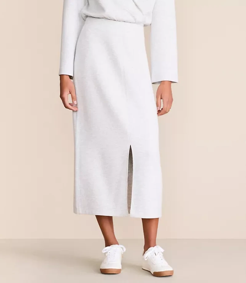 Lou & Grey Heathered Scubasoft Maxi Skirt