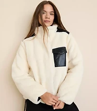 Petite Lou & Grey Sherpa Puffer Jacket