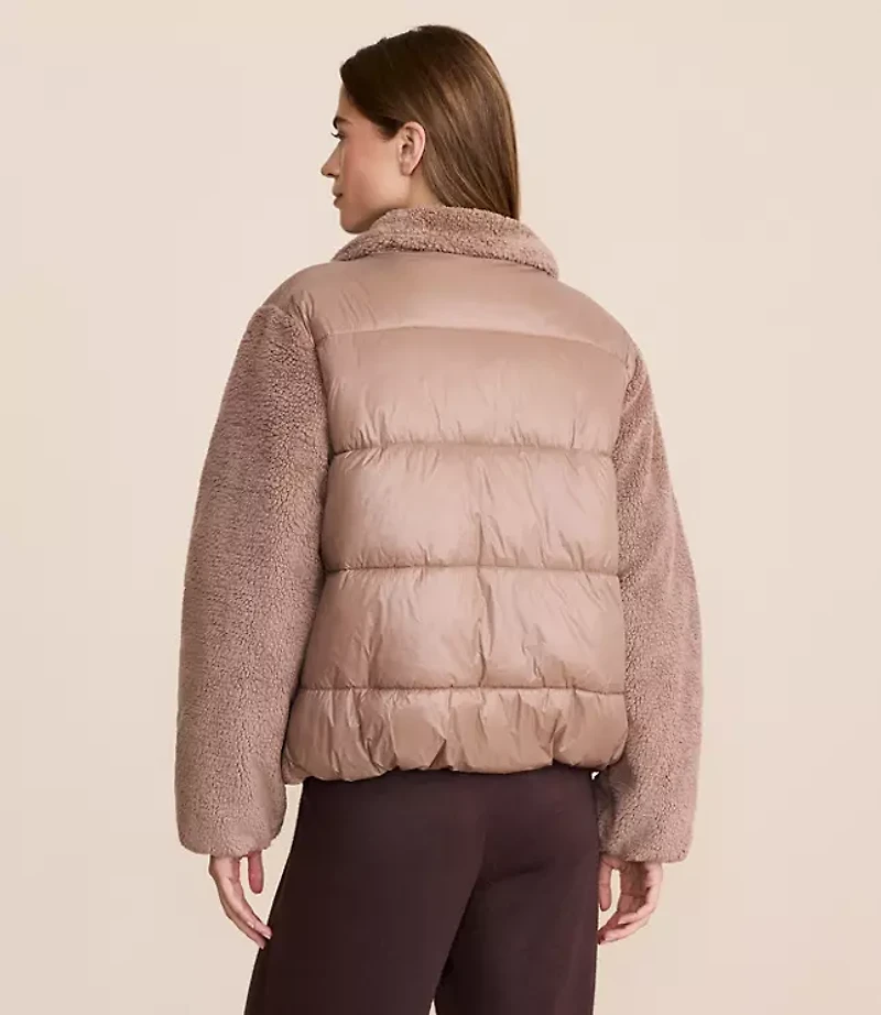 Petite Lou & Grey Sherpa Puffer Jacket