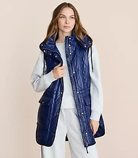 Lou & Grey Quilted Hooded Puffer Vest