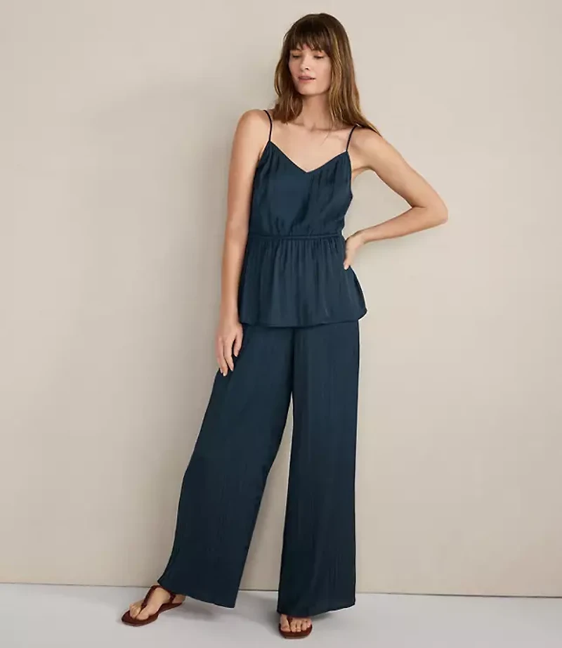 Haven Well Within Silky Pleated Straight Leg Pants