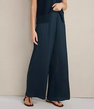 Haven Well Within Silky Pleated Straight Leg Pants