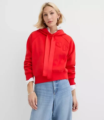 Petite Heart Embroidered Hoodie