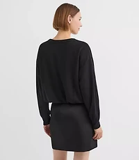 Petite Crystal Bubble Sweatshirt