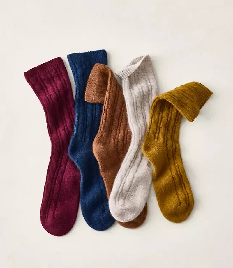 Haven Well Within Cashmere Blend Cable Knit Socks