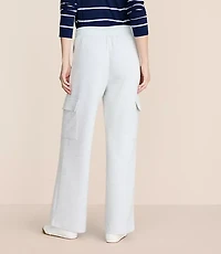 Lou & Grey Heathered Scubasoft Straight Leg Cargo Pants