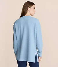 Lou & Grey Flecked Ottoman Side Slit Tunic Top