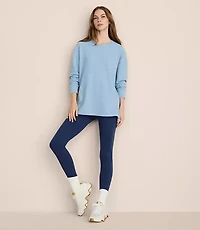 Lou & Grey Flecked Ottoman Side Slit Tunic Top