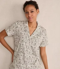 Haven Well Within Organic Cotton Jersey Animal Dot Pajama Top