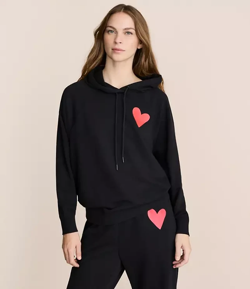 Lou & Grey Heart Cozy Cotton Oversized Hoodie