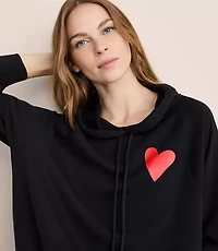 Lou & Grey Heart Cozy Cotton Oversized Hoodie