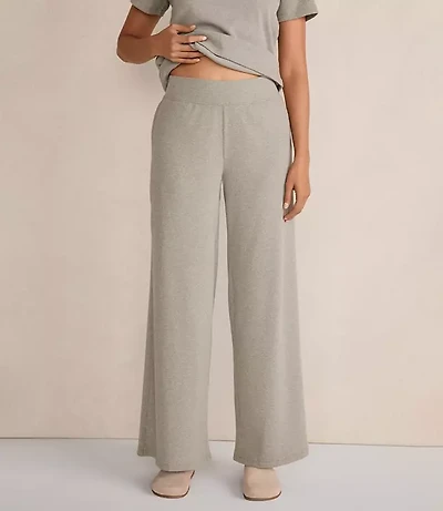 Haven Well Within Organic Cotton Rib Knit Wide Leg Pants