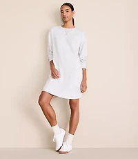 Lou & Grey Heathered Cozy Cotton Mini Pocket Dress