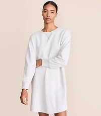 Lou & Grey Heathered Cozy Cotton Mini Pocket Dress