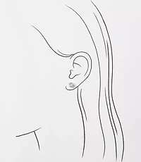 Modern Sparkle Stud Earrings