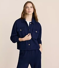 Lou & Grey Button Pocket Top