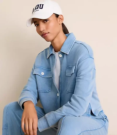 Lou & Grey Button Pocket Top