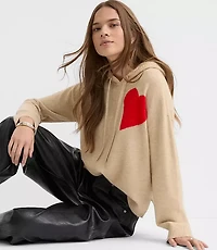 Petite Heart Hoodie Sweater